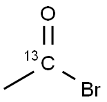 乙酰基溴-1-13C, 79385-25-4, 结构式