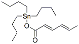 (2E,4E)-2,4-ヘキサジエン酸トリブチルスタンニル 化学構造式