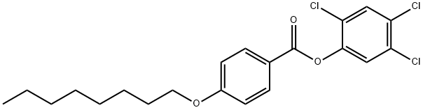 4'-n-オクチルオキシ安息香酸 2,4,5-トリクロロフェニル 化学構造式