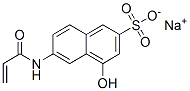 sodium 4-hydroxy-6-[(1-oxoallyl)amino]naphthalene-2-sulphonate 结构式