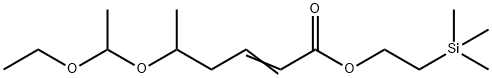 2-Hexenoic acid, 5-(1-ethoxyethoxy)-, (2-trimethylsilyl)ethyl ester Structure