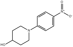 1-(4-ニトロフェニル)ピペリジン-4-オール 化学構造式