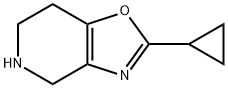 2-cyclopropyl-4,5,6,7-tetrahydrooxazolo[4,5-c]pyridine Struktur
