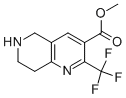 2-Trifluoromethyl-5,6,7,8-tetrahydro-[1,6]naphthyridine-3-carboxylic acid methyl ester Structure