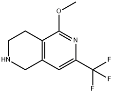 5-Methoxy-7-trifluoromethyl-1,2,3,4-tetrahydro-[2,6]naphthyridine Structure
