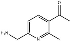 Ethanone, 1-[6-(aminomethyl)-2-methyl-3-pyridinyl]- (9CI) Structure