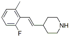 Piperidine, 4-[(1E)-2-(2-fluoro-6-methylphenyl)ethenyl]- (9CI) Structure