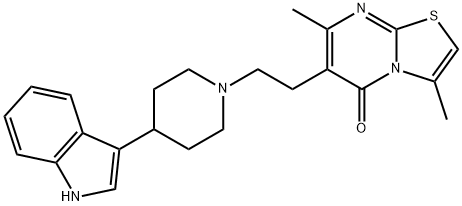6-[2-[4-(1H-indol-3-yl)piperidin-1-yl]ethyl]-3,7-dimethyl-5H-thiazolo[3,2-a]pyrimidin-5-one Structure