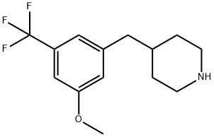 4-(3-METHOXY-5-TRIFLUOROMETHYL-BENZYL)-PIPERIDINE Struktur