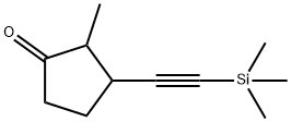 Cyclopentanone, 2-methyl-3-[(trimethylsilyl)ethynyl]- (9CI),794523-86-7,结构式
