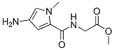 Glycine, N-[(4-amino-1-methyl-1H-pyrrol-2-yl)carbonyl]-, methyl ester (9CI) Structure