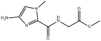 Glycine, N-[(4-amino-1-methyl-1H-imidazol-2-yl)carbonyl]-, methyl ester (9CI) 结构式