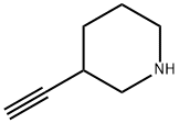 3-エチニルピペリジン 化学構造式