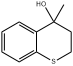 4-(メチル)チオクロマン-4-オール 化学構造式