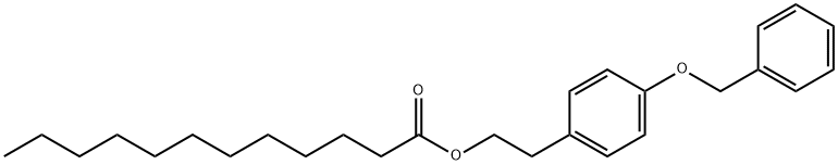 月桂酸2-(4-苄氧基苯基)乙酯, 794564-07-1, 结构式