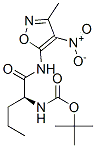 Carbamic  acid,  [(1S)-1-[[(3-methyl-4-nitro-5-isoxazolyl)amino]carbonyl]butyl]-,  1,1-dimethylethyl  ester  (9CI) Struktur