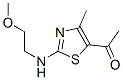 Ethanone, 1-[2-[(2-methoxyethyl)amino]-4-methyl-5-thiazolyl]- (9CI),794571-76-9,结构式