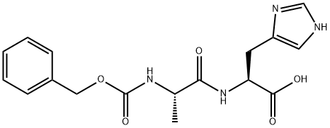 Z-ALA-HIS-OH 化学構造式