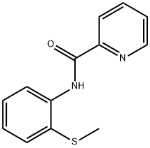 2-Pyridinecarboxamide, N-[2-(methylthio)phenyl]- Struktur