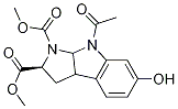 (2S)-diMethyl 8-acetyl-6-hydroxy-3,3a,8,8a-tetrahydropyrrolo[2,3-b]indole-1,2(2H)-dicarboxylate Struktur