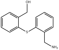 2-[2-(AMINOMETHYL)PHENYLTHIO]BENZYL ALCOHOL Structure