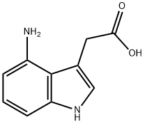 1H-Indole-3-aceticacid,4-amino-(9CI) Structure