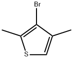 3-ブロモ-2,4-ジメチルチオフェン 化学構造式
