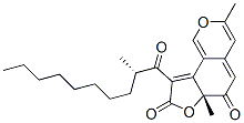 (R)-3,6a-Dimethyl-9-[(S)-2-methyl-1-oxodecyl]-6H-furo[2,3-h]-2-benzopyran-6,8(6aH)-dione Structure