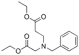 3-[N-ベンジル-N-(エトキシカルボニルメチル)アミノ]プロピオン酸エチル 化学構造式