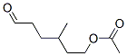 6-acetoxy-4-methylhexanal Struktur