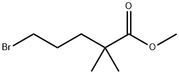 Pentanoic acid, 5-broMo-2,2-diMethyl-, Methyl ester Struktur