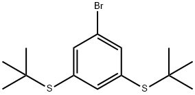 1-BROMO-3,5-BIS(TERT-BUTYLTHIO)BENZENE Structure