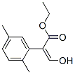 Benzeneacetic acid, alpha-(hydroxymethylene)-2,5-dimethyl-, ethyl ester (9CI) Struktur
