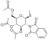 METHYL 3,4,6-TRI-O-ACETYL-2-DEOXY-2-PHTHALIMIDO-1-THIO-BETA-D-GLUCOPYRANOSIDE Struktur