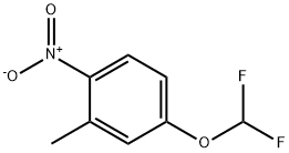 Benzene, 4-(difluoromethoxy)-2-methyl-1-nitro- (9CI) 结构式