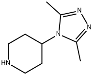 4-3,5-二甲基-4H-1,2,4-三氮唑-4-哌啶, 795310-52-0, 结构式