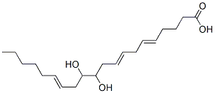 (5E,8E,14E)-11,12-dihydroxyicosa-5,8,14-trienoic acid Struktur