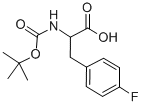 BOC-DL-4-氟苯丙氨酸, 79561-25-4, 结构式