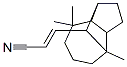 3-(decahydro-4,8,8-trimethyl-1,4-methanoazulen-9-yl)acrylonitrile Struktur