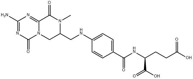 N-[4-[[(2-AMino-6,7,8,9-tetrahydro-8-Methyl-4,9-dioxo-4H-pyrazino[1,2-a]-1,3,5-triazin-7-yl)Methyl]aMino]benzoyl]-L-glutaMic Acid 化学構造式