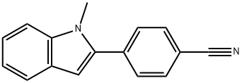 4-(1-methyl-1H-indol-2-yl)benzonitrile,79573-64-1,结构式