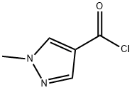 1-メチル-1H-ピラゾール-4-カルボニルクロリド 化学構造式
