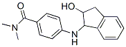 4-[(2-hydroxy-2,3-dihydro-1H-inden-1-yl)amino]-N,N-dimethyl-benzamide Structure