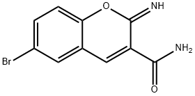 6-BROMO-2-IMINO-2H-1-BENZOPYRAN-3-CARBOXAMIDE Structure
