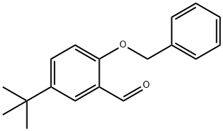 2-(苄氧基)-5-(叔丁基)苯甲醛, 796047-09-1, 结构式