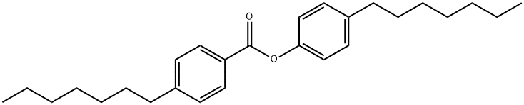 4-正庚基苯甲酸-4-正庚基苯酯 结构式