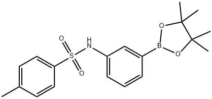 3-(トルエン-4-スルホニルアミノ)フェニルボロン酸, ピナコールエステル 化学構造式