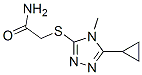 Acetamide, 2-[(5-cyclopropyl-4-methyl-4H-1,2,4-triazol-3-yl)thio]- (9CI) Structure