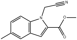 1H-Indole-2-carboxylicacid,1-(cyanomethyl)-5-methyl-,methylester(9CI)|