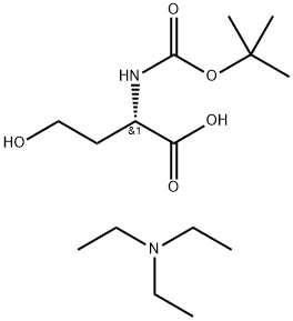 (S)-N-Boc-L-homoserine Triethylammonium Salt Structure